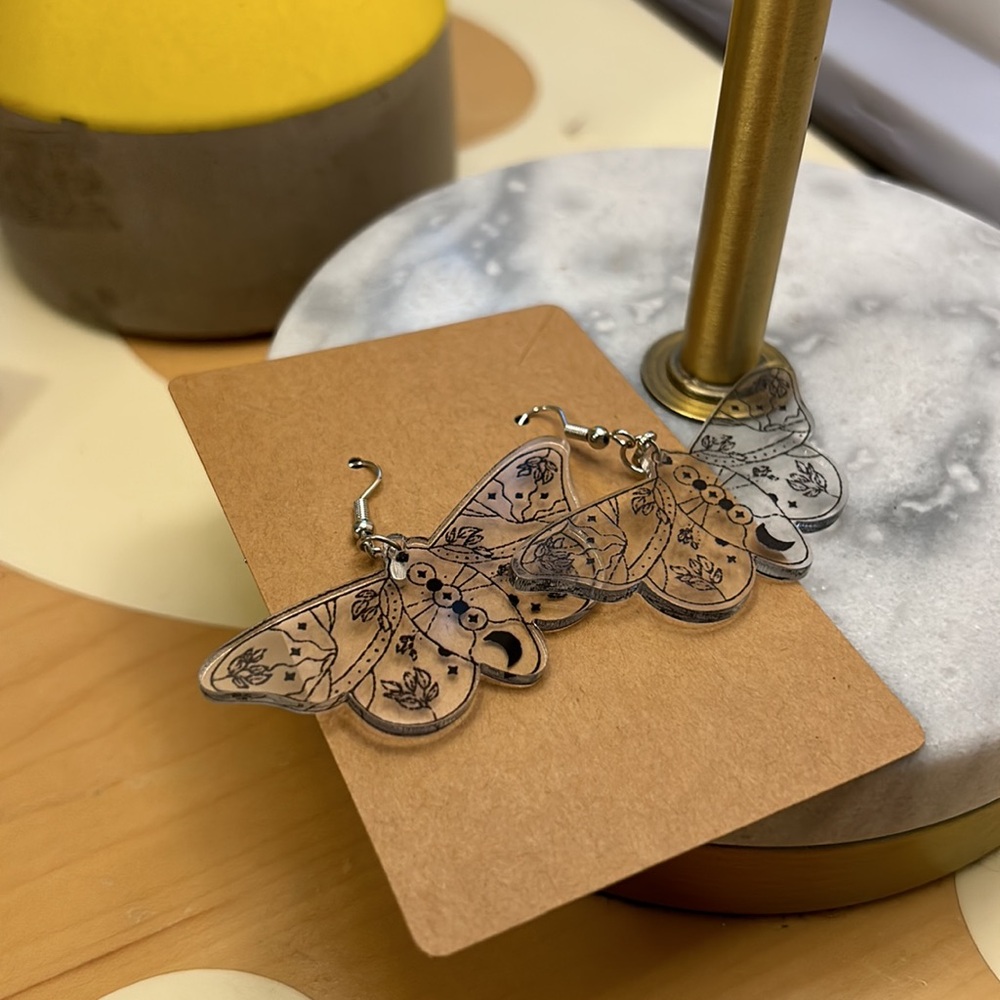 Moth earrings